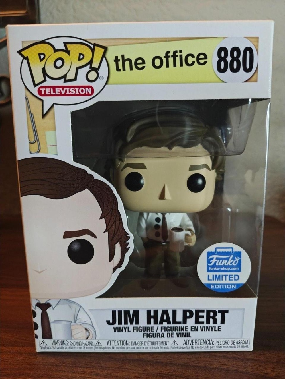 Funko Pop! The Office Jim Halpert #880 Rare Three Hole Punch Jim Costume Edition